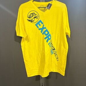 Express Bright Yellow Graphic Tee